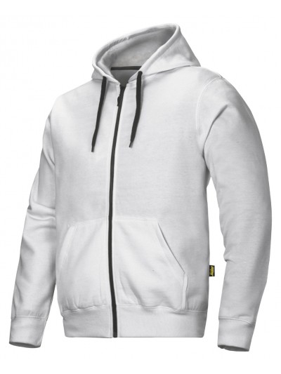 Sweat shirt à capuche zippé gris