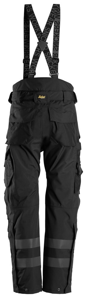 Pantalon menuisier étroit de coupe droite à bords roulés pour femmes