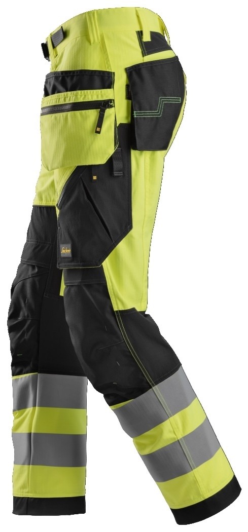 Pantalon De Travail Snickers FlexiWork - Coupe Cargo, Poches Multiples - Bleu Marine/noir - Taille 32