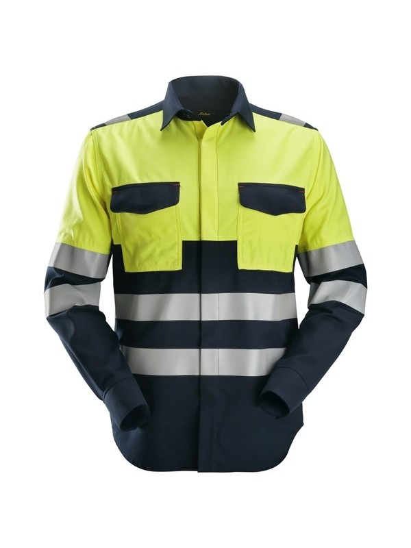 ProtecWork Chemise de soudeur manches longues haute visibilité Classe 1 SNICKERS 8560