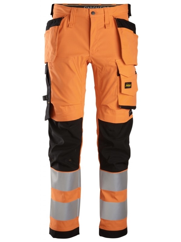 Pantalon en tissu extensible avec poches holster, haute visibilité, Classe 2 SNICKERS 6243 Série 6