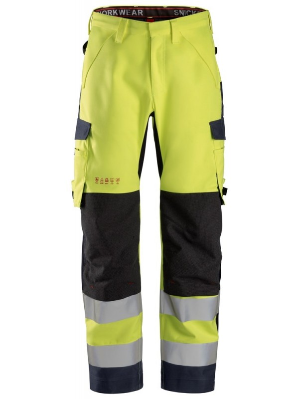 Pantalon imperméable en Shell ProtecWork haute visibilité Classe 2 SNICKERS 6563