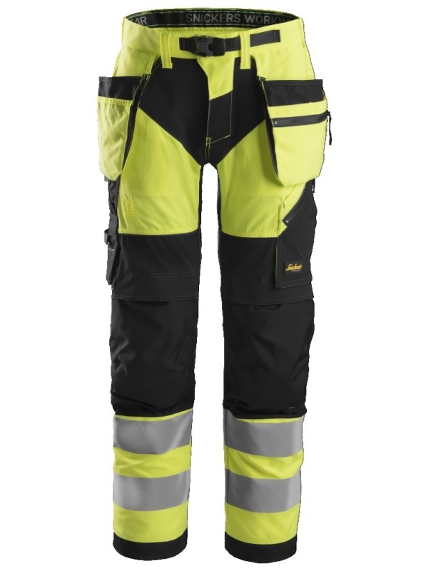 Pantalon de travail haute visibilité avec poches holster, FlexiWork, Classe 2 SNICKERS 6932 Série 6