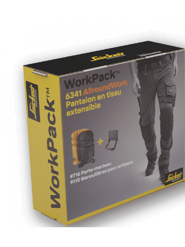 WORK PACK Pantalon 6341 + Porte-marteau + Genouillères SNICKERS