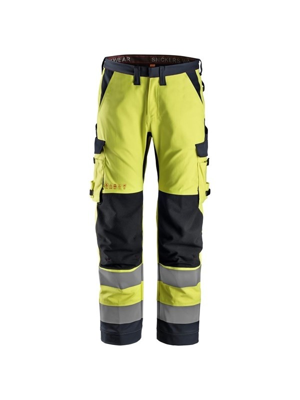 Pantalon de travail coupe régulière haute visibilité Classe 2 ProtecWork SNICKERS 6361  
