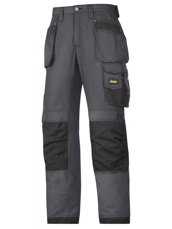 Pantalon d'artisan Ripstop avec poche holster gris acier