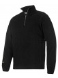 Sweat shirt zippé avec Multi pocket noir