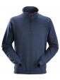 Sweat-shirt zippé 1/2 marine