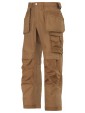 Pantalon d'artisan en canvas + marron