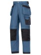 Pantalon d'artisan en canvas + bleu