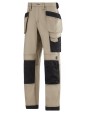 Pantalon d'artisan en canvas + beige