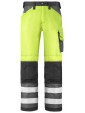 Pantalon haute visibilité classe 2 jaune