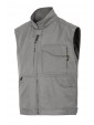 Veste de service sans manches gris acier