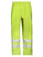 Pantalon de pluie PU haute visibilité, Classe 2 jaunne